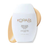 Kopari protector mineral SPF50 en botella, ideal para uso diario.