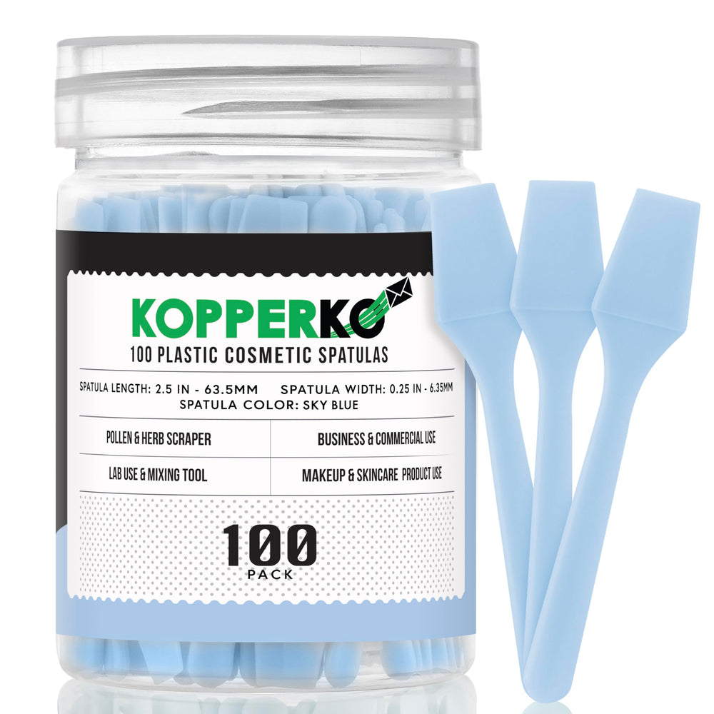 Kopperko mini cucharita cosmética azul para extraer cremas con precisión