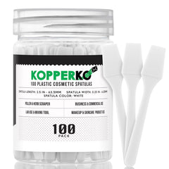 Kopperko Mini Espátula para cremas, precisión al extraer sin manchar uñas.