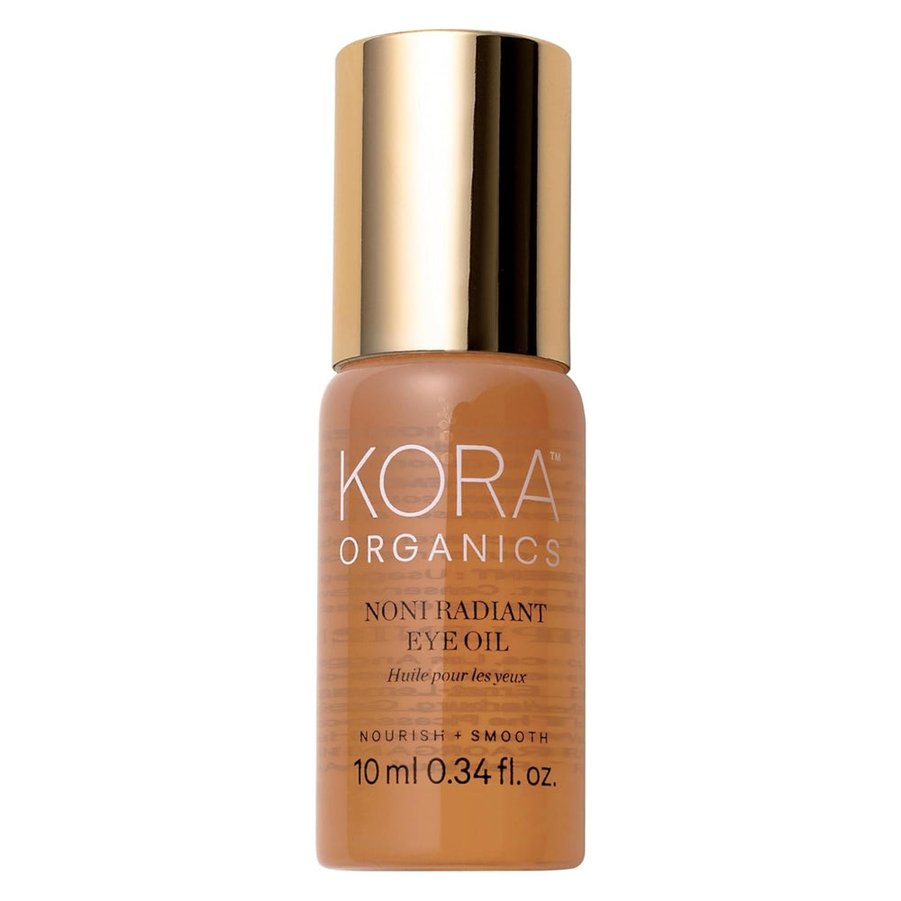 KORA Organics Noni Radiant Aceite para Ojos con Rodillo en botella, hidratación suave.