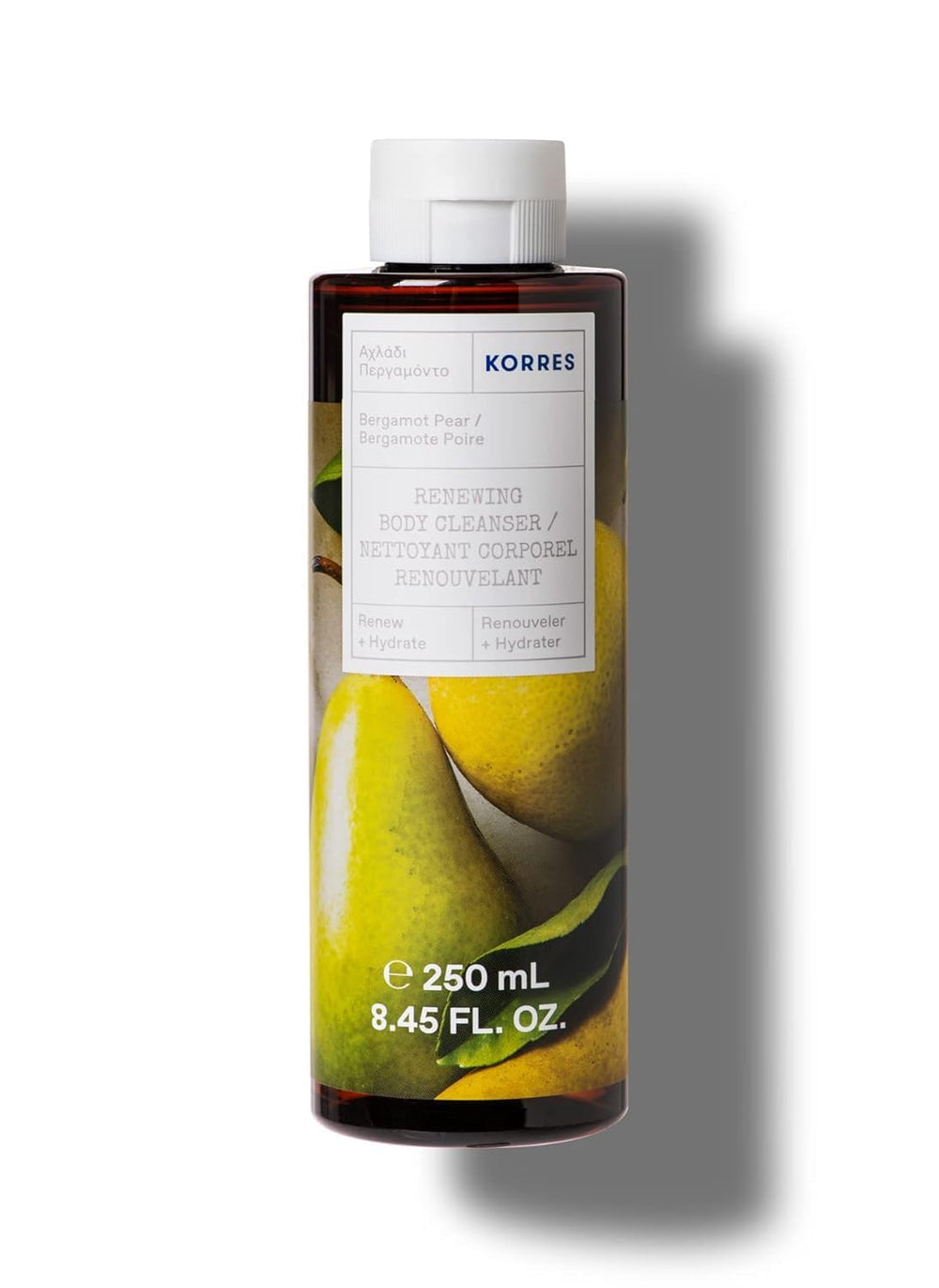 KORRES Limpiador Corporal Renovador, botella: aroma ligero e hidratante.
