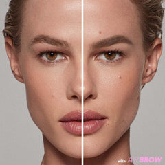 Kosas Air Brow Gel ofrece volumen suave sin rigidez, ideal para uso diario.