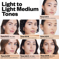 Kosas Mini Revealer Concealer cubrimiento medio para tono uniforme.