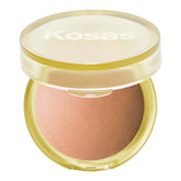 Kosas Sun Show Glowy Warmth: empaque compacto para retoques rápidos