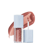 Kosas Wet Lip Oil Gloss bottle closeup shows hydrating gloss and color.