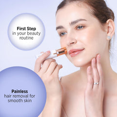 KRADAA afeitadora facial eléctrica resistente al agua para limpieza fácil