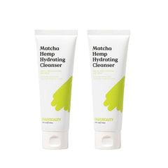 KraveBeauty Matcha Hemp Hydrating Cleanser Duo en empaque reciclable para cuidado diario.