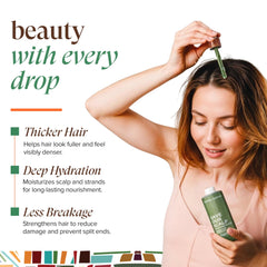 Kreol Essence S.O.S Serum, ingredientes naturales visibles para cuidado capilar.