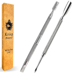 Krisp Beauty empujador de cutícula doble extremo para uso suave en uñas