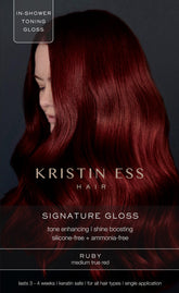 Kristin Ess Ruby en frasco, realza tono rojo intenso