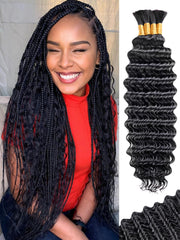 KULYMUWIG cabello para trenzas con onda profunda, ideal para peinados boho y aspecto natural.
