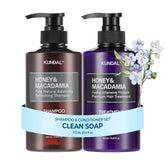 KUNDAL Clean Soap Champú, botella para lavado diario y aroma fresco