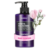 KUNDAL Acondicionador miel macadamia en botella frontal ofrece hidratación prolongada y aroma suave.