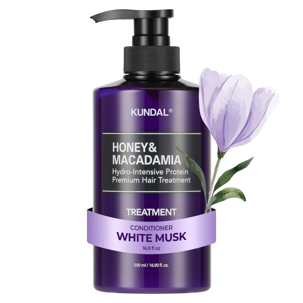 KUNDAL miel y macadamia: botella fragancia musgo blanco para aroma duradero