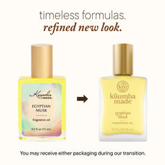 Kuumba Made Rodillo perfumero mus egipcio con aplicador, aplicación precisa.