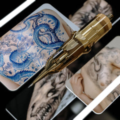Kwadron cartucho tatuaje membrana protectora evita retroflujo de tinta.