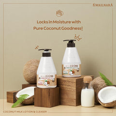 Kwailnara Loción corporal Leche Coco: textura suave y de rápida absorción.