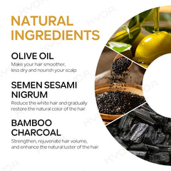 KYDA barra champú limpieza profunda con ingredientes naturales