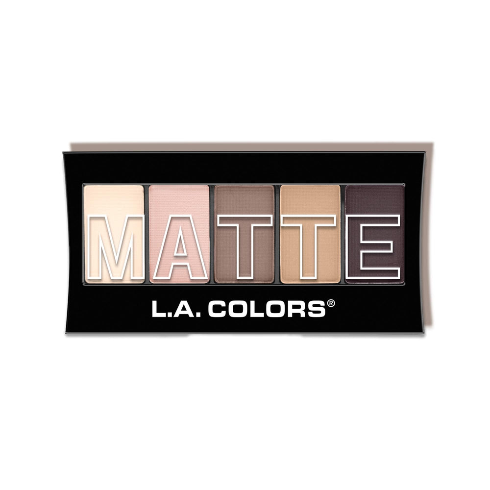 L.A. COLORS paleta Natural Linen: sombras mate versátiles para looks diarios.