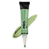 L.A. Girl Pro Conceal HD Corrector verde en bote para neutralizar rojeces.