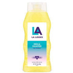L.A. Looks Mega Shaper Gel, bote de 567 g, efecto firmeza para peinados duraderos.