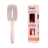 Cepillo paddle ventilado de L'ANGE HAIR desenreda húmedo y seco con suavidad.