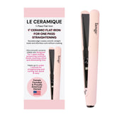 Le Ceramique 1-paso de L'ANGE HAIR; plancha pelo cerámica para acabado suave.