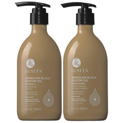 L LUSETA Shampoing huile ricin en bouteille, nettoyage doux pour cheveux fins.