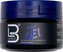 L3 Nivel 3 Crema Gel en envase: control de peinado para todo el día.