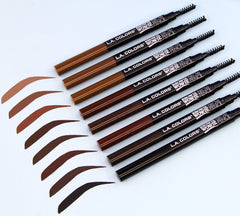 L.A. COLORS Browie Wowie, aplicación precisa en cejas para look definido todo el día.