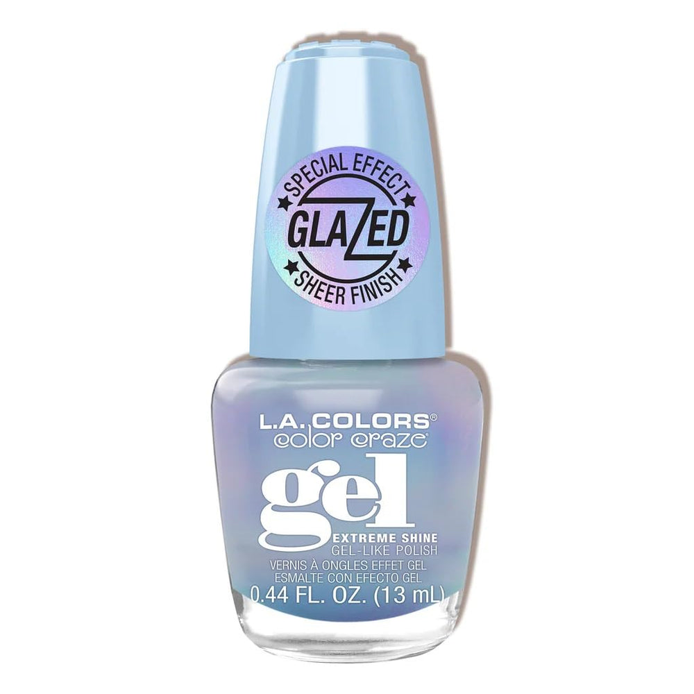 Esmalte L.A. COLORS con brillo deslumbrante y acabado gel duradero para uñas.