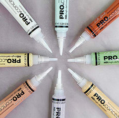 Textura cremosa de L.A. Girl Pro Conceal HD cubriendo imperfecciones