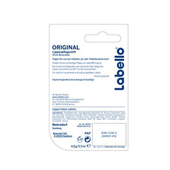 Labello Original baume lèvres texture satinée offre une hydratation légère et naturelle.