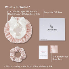 LaCourse bonete Mulberry 19-momme, calidad y autenticidad para dormir.