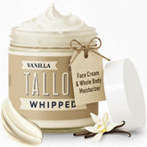 Lady May Tallow, botella-derramando: crema suave para hidratación diaria de la piel.