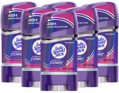 Lady Speed Stick Fusión Fresca, aplicación suave del gel para frescura duradera.