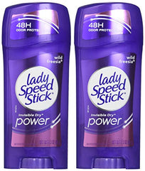 Aplicador de desodorante Lady Speed Stick Invisible Dry Wild Freesia con fragancia duradera.