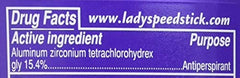 Textura suave del desodorante Lady Speed Stick Invisible Dry Wild Freesia con acabado invisible.
