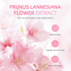 LAIKOU Sakura crema facial esencia nutre la piel con hidratación ligera.