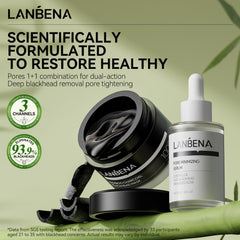 LANBENA suero minimizador de poros de 30 ml para piel más suave