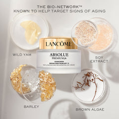 Lancôme Absolue Premium BX Día SPF 15 protege y cuida la piel durante el día.