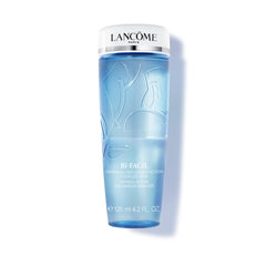 Lancôme Bi-Facil: botella visible, desmaquillante de ojos facilita limpieza rápida