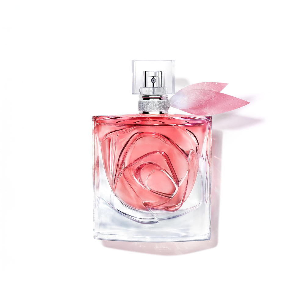 Lancôme La Vie Est Belle Rose Extraordinaire en frasco cristal, estela floral duradera.