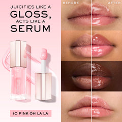 L'applicateur jumbo Lip Idôle JuicyTreat épouse le contour des lèvres avec précision