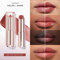 Lancôme Lip Idôle Squalane-12 Butterglow couleur modulable du léger au prononcé.