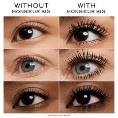 Lancôme Monsieur Big Mascara brocha grande distribuye producto para volumen y longitud.