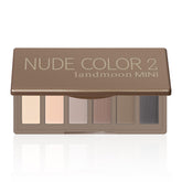 LANDMOON Paleta Mini con sombras mate tono topo para look natural y duradero