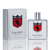 Lane Frost Legendary Chrome: botella elegante, diseño moderno para presencia duradera.