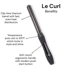 Le Curl de L'ANGE HAIR en uso para rizos apretados y definiciones.