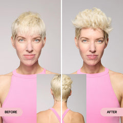 L'ANGE HAIR: manos aplicando la pomada para un peinado flexible.
